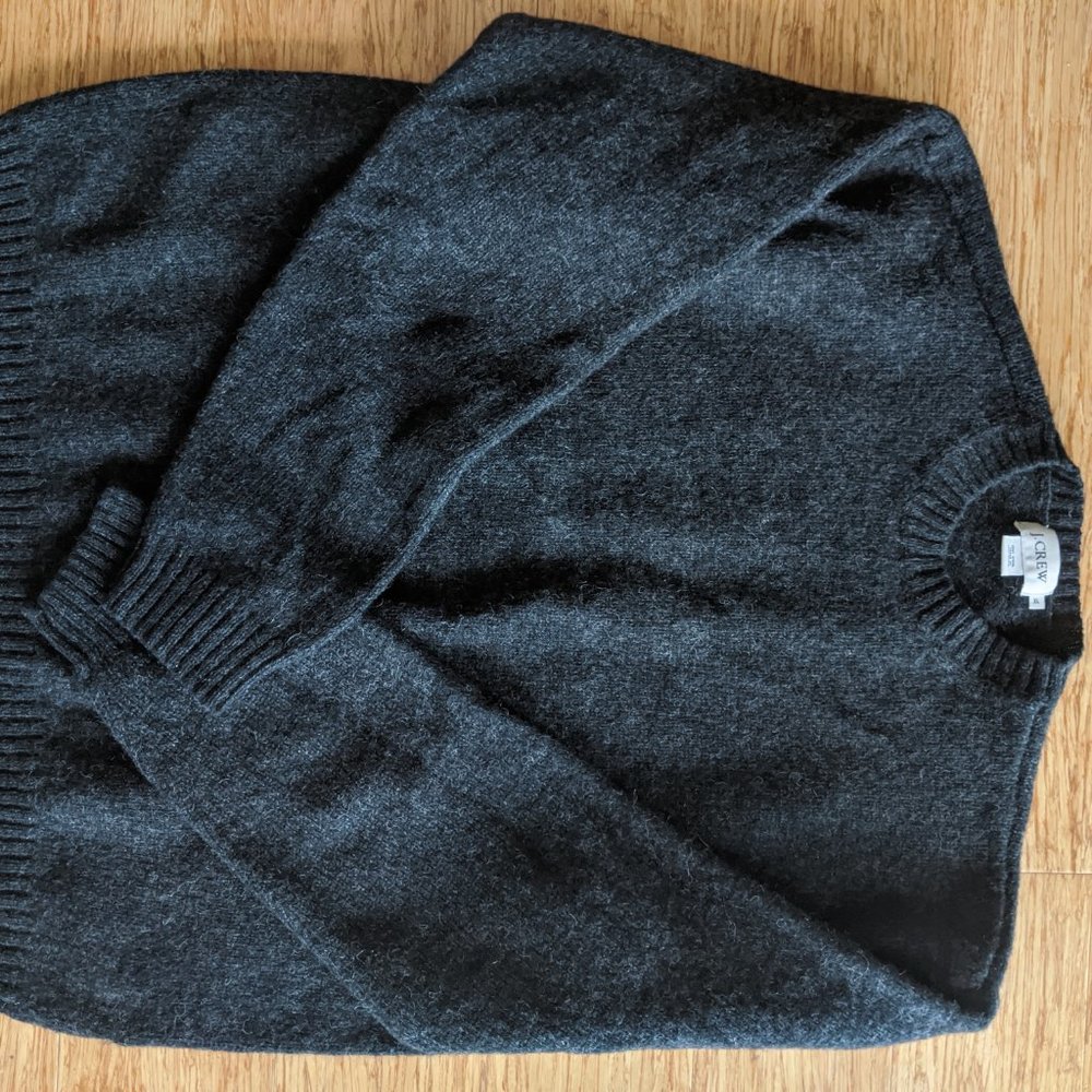 JCrew Wool Sweater Grey XL